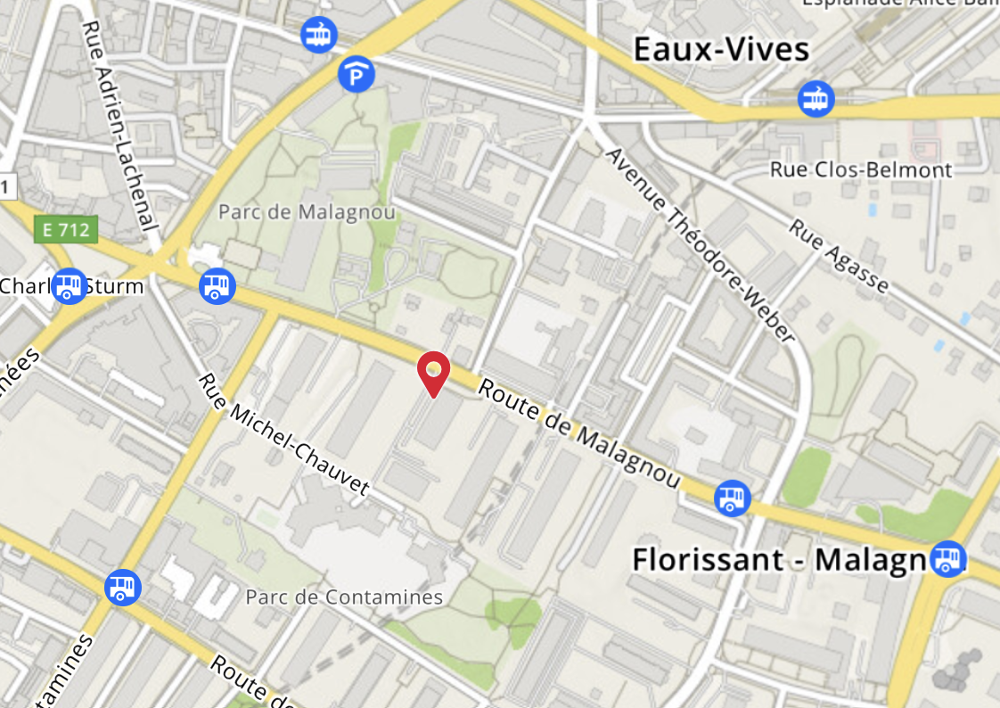 Carte : 24 route de Malagnou, Genève